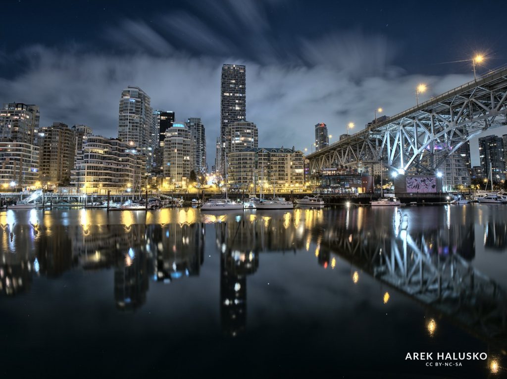Granville Island at night HDR