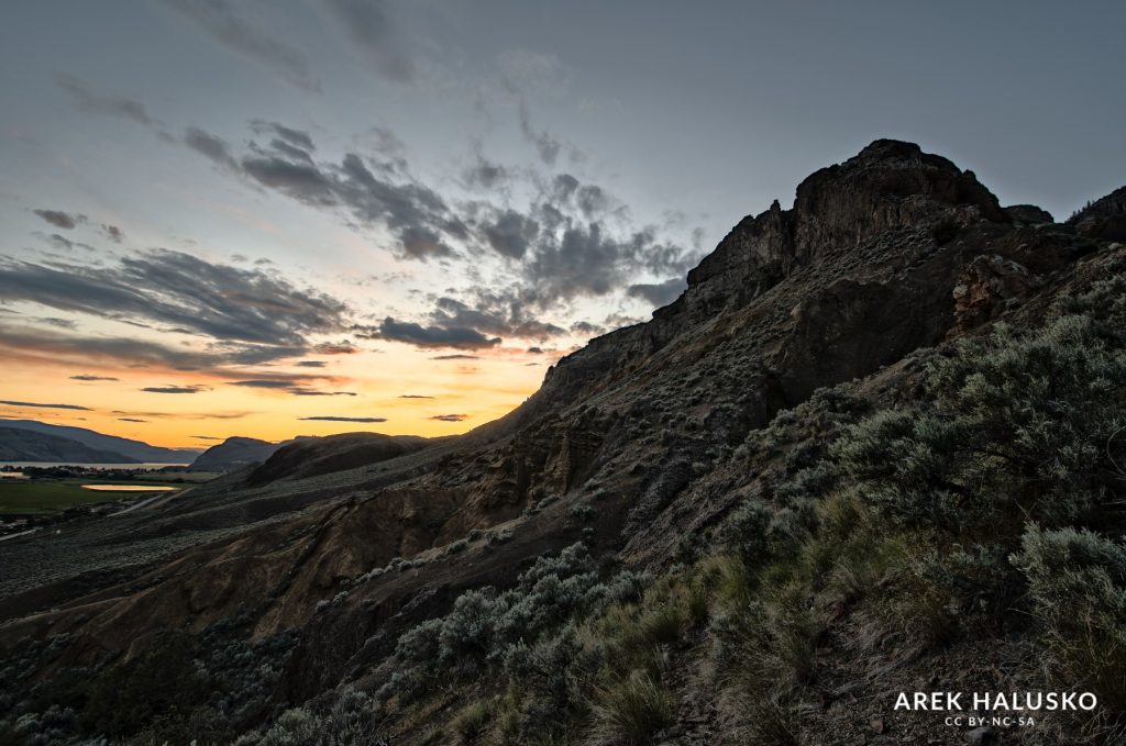 Kamloops BC Cinnamon Ridge at sunset