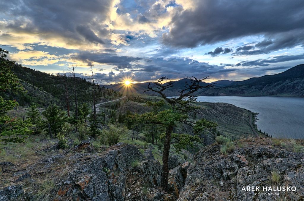 Kamloops Lake lookout sunset