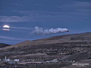 Kamloops BC pulp mill smoke stack